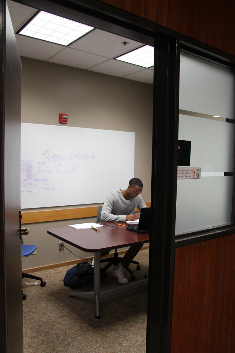 Study Rooms Fixed Up & Frosted Coates Library