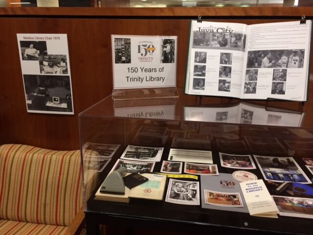 150 Years at Trinity Library Display