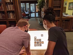 students in reading room