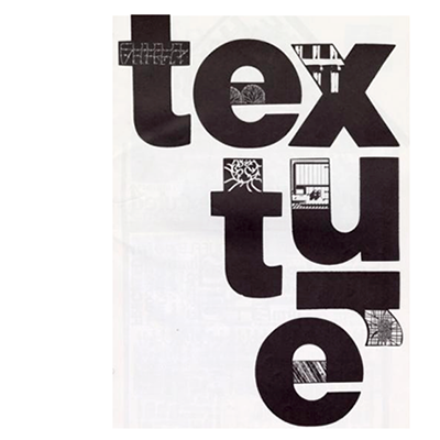 Image of Book Page Graphic "Texture" for Learning to Learn Exhibit