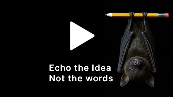 Paraphrasing activity placeholder — opens full view
