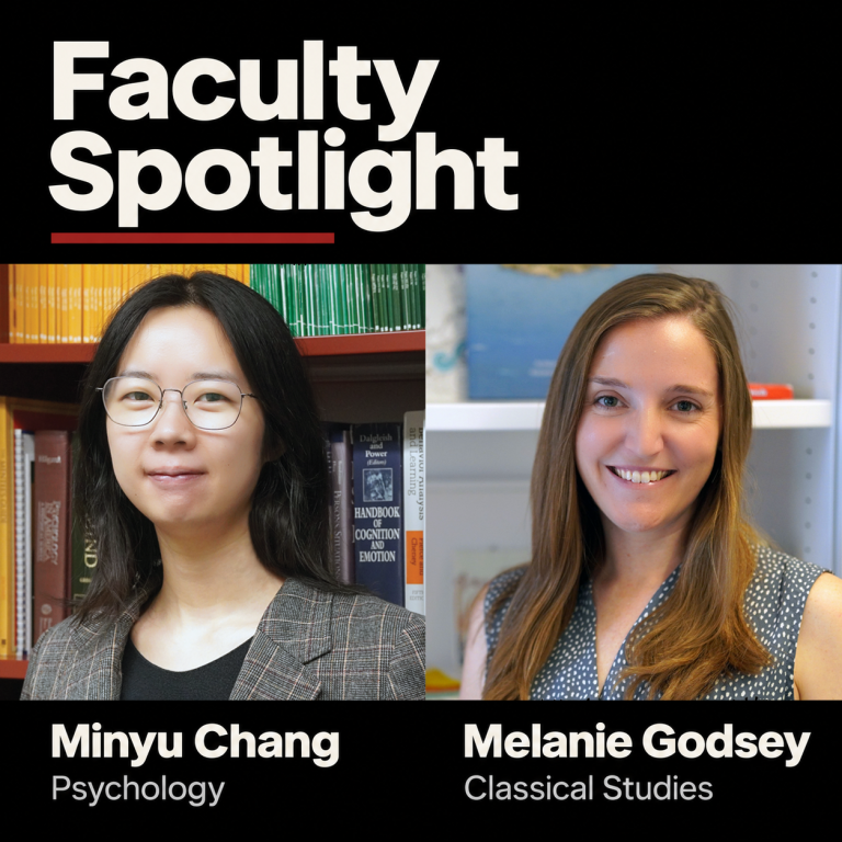 Photo of Minyu Chang and Melanie Godsey
